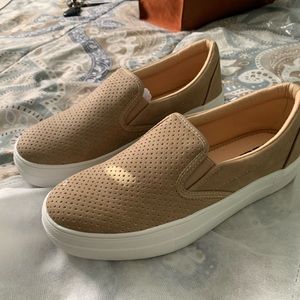 Tan Slip Ons